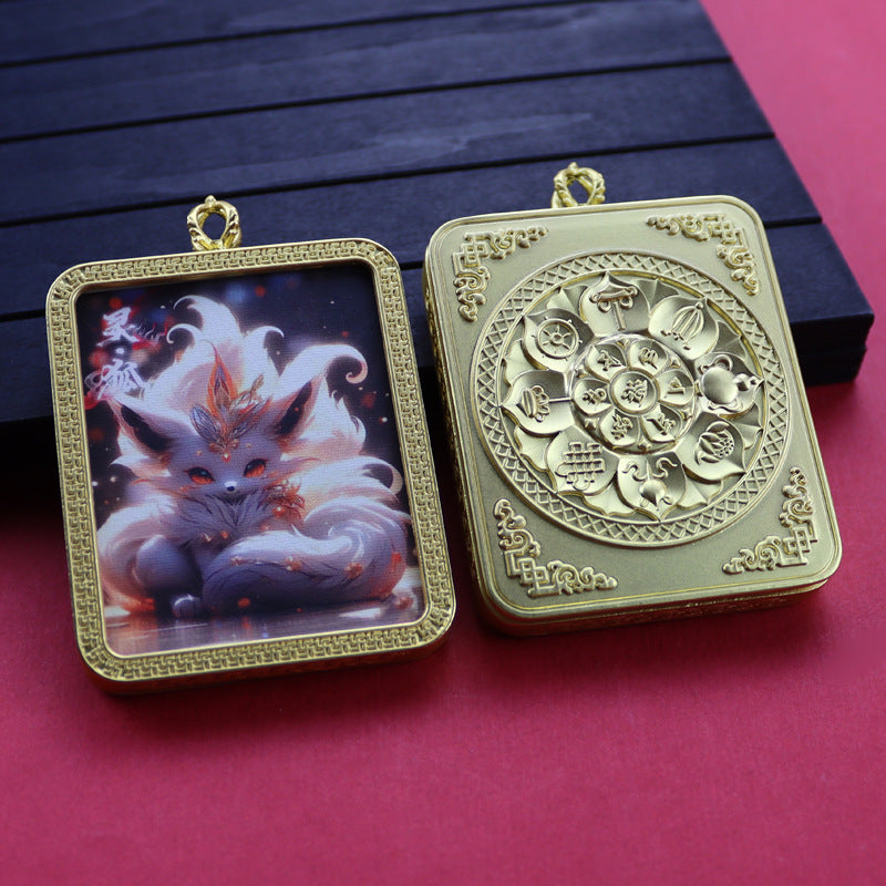 Ethnic Style Golden Fox Previous Life Pendants