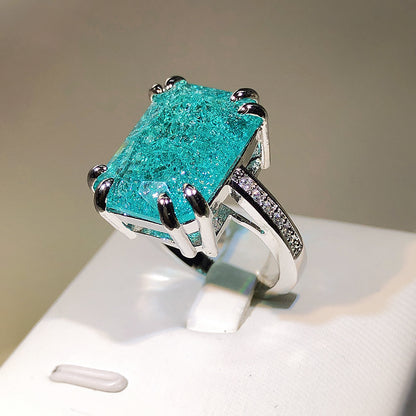 Flower Gemstone Fashion Cubic Zirconia Stone Engagement Rings
