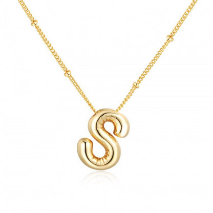 Women's Gold Balloon Glossy English Letter Fashion Pendants