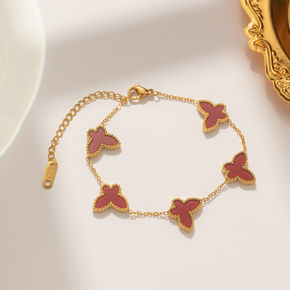 Cool Butterfly Three-piece Simple Ear Suit Bracelets