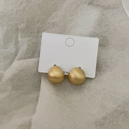 Women's Metal Ball Elegant Simple Wild Niche Earrings