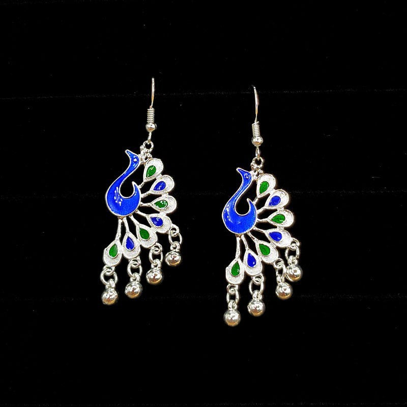 Sier Chinese Accessories For Minority Scenic Spots In Southwest Earrings