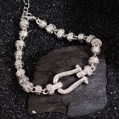 Luxury Personality Ancient Gold U-shaped Horseshoe Female Bracelets