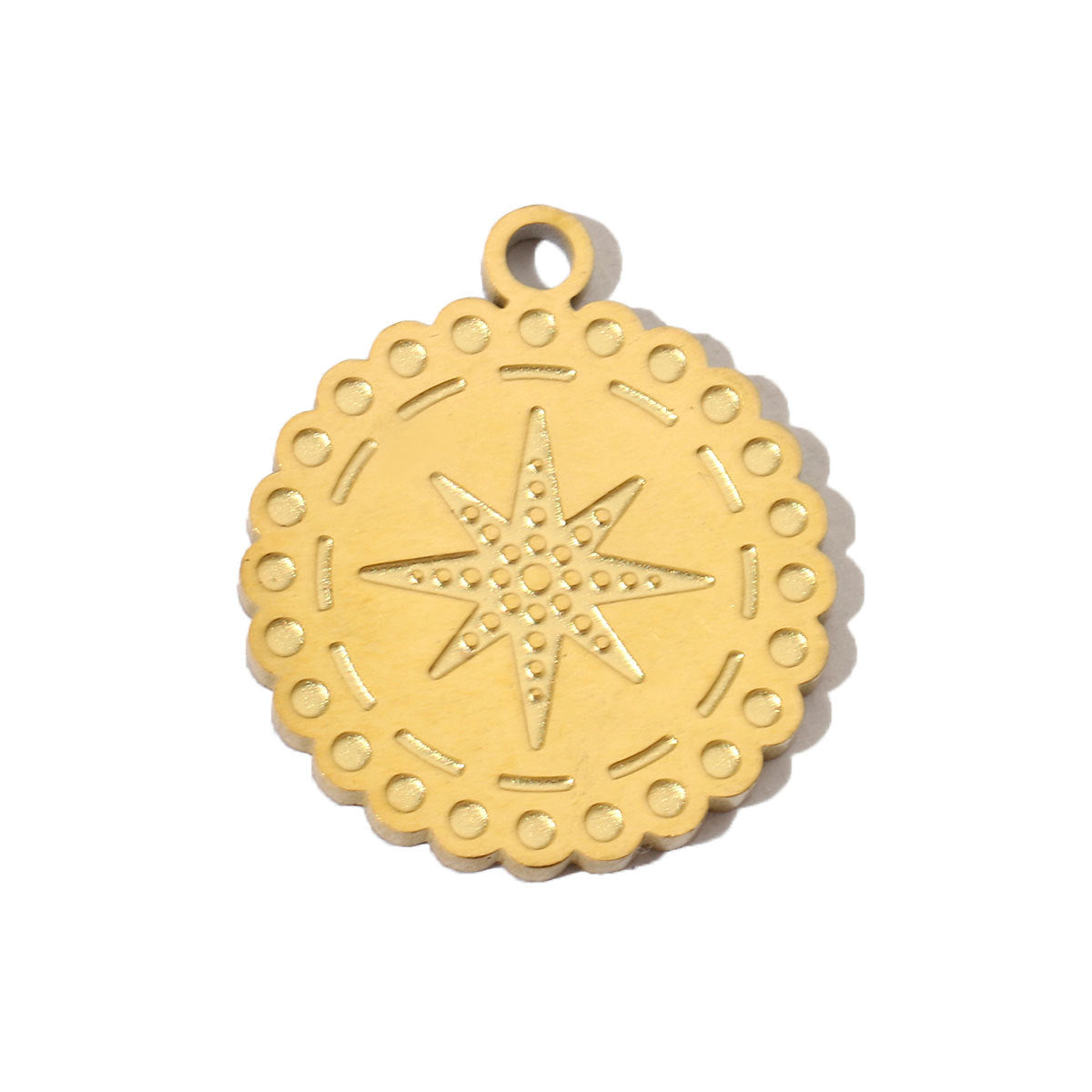 Retro Titanium Steel Female Sun Eyes Pendants