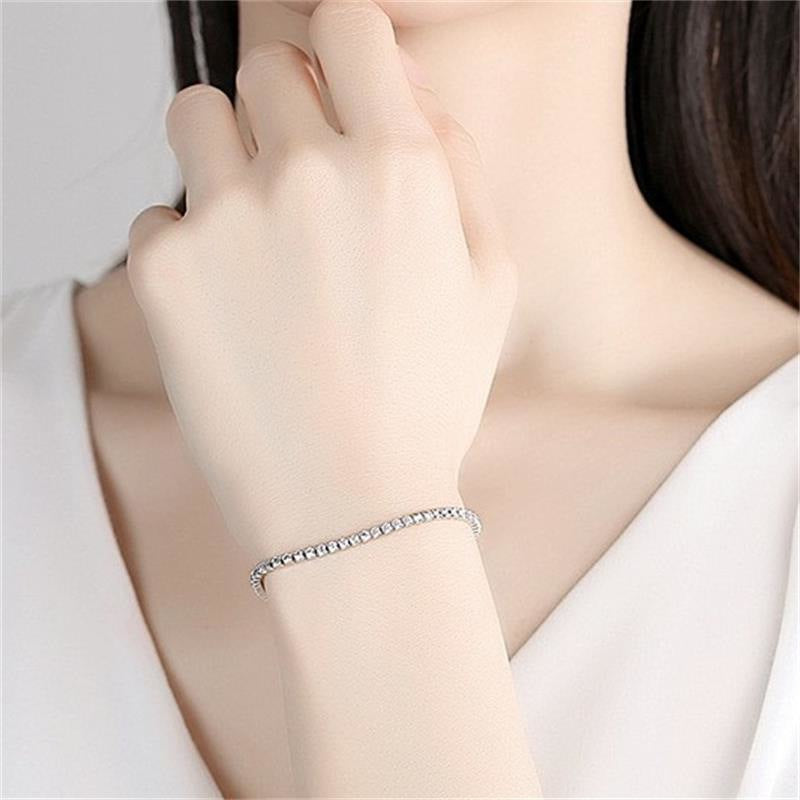 Sier Zircon Gang Drill Adjustable Fashion Bracelets