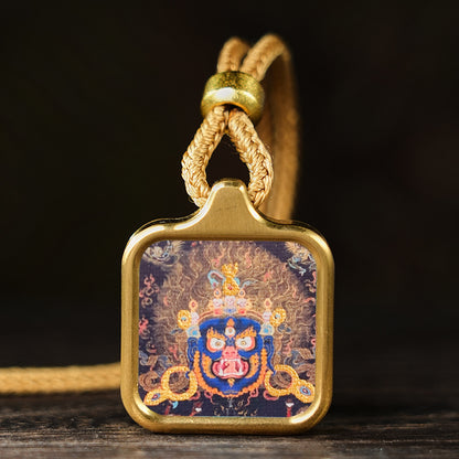 Bodhisattva Dragon Yellow God Of Wealth Necklaces