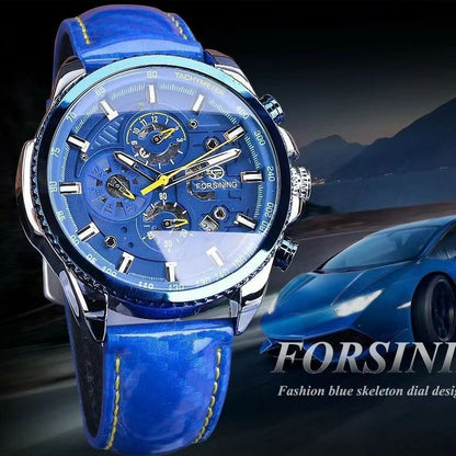 Men's Three Eyes Six Needles Automatic Watch Mechanical Watches
