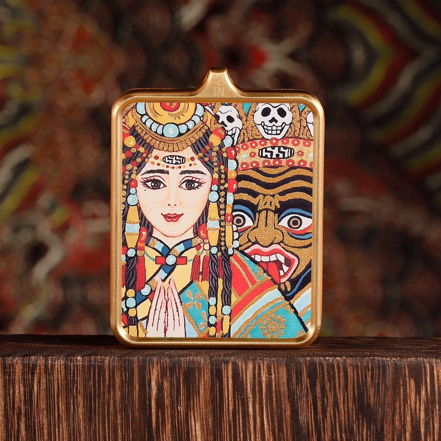 Yellow God Of Wealth Small Niche Pendants