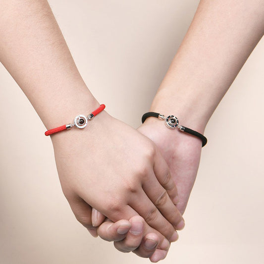 Projection Couple Pair Of Language Love Bracelets