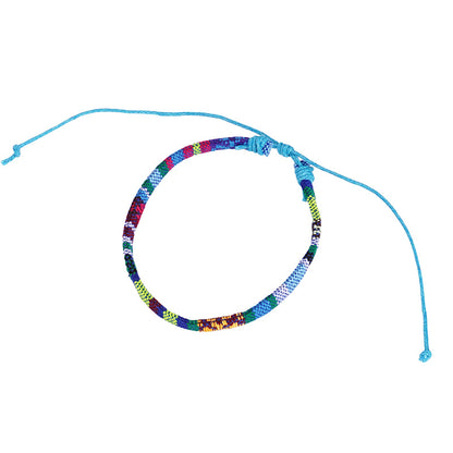 Bohemian Style Cotton Linen Fabric Woven Simple Friendship Bracelets