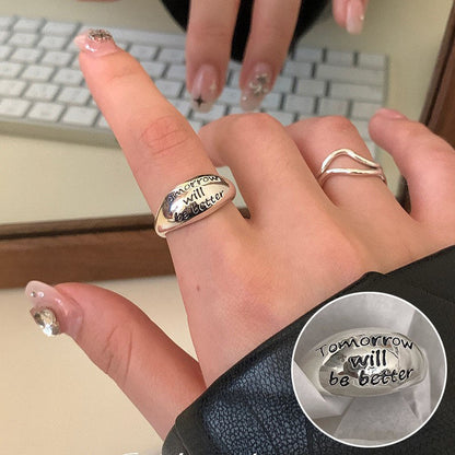 Offer Open Female Retro Fashion Twin Rings