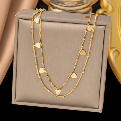 Women's Exquisite Versatile Fashion Stainless Steel Clavicle Necklaces