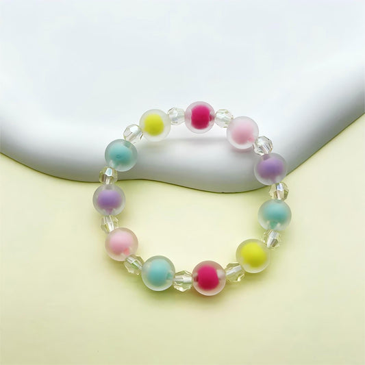 Children's Pearl Female Summer Dopamine Acrylic Niche Bracelets