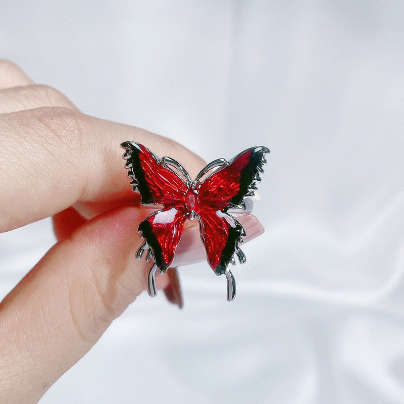 Glazed Butterfly Opening Female Temperamental Minority Rings
