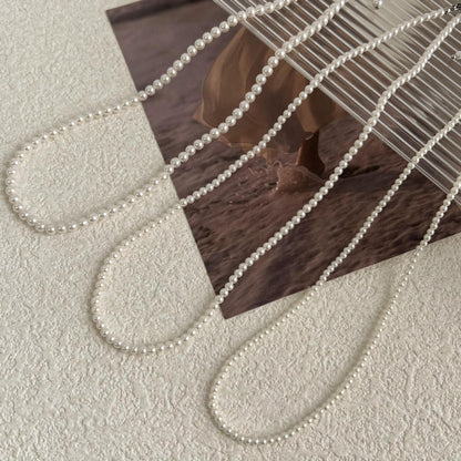 Women's Pearl Twin Sterling Sier Light Luxury Necklaces