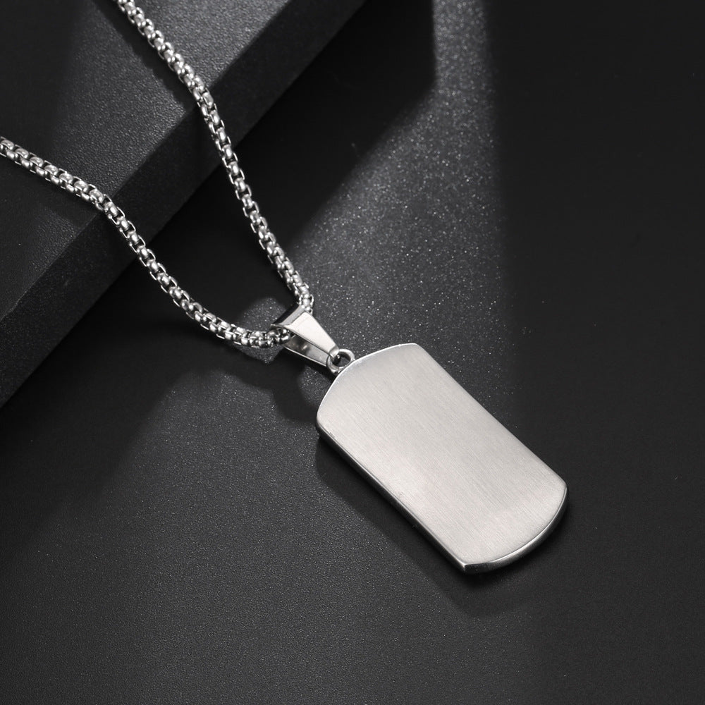 Men's Titanium Steel Trendy Cool Hip Hop Pendants