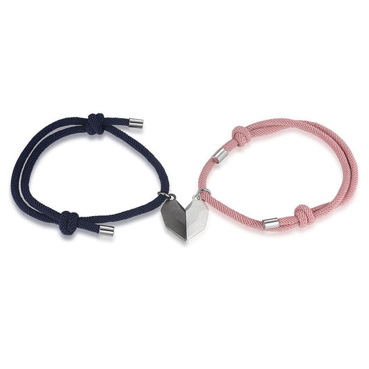 Couple Pair Of Lovers Stone Magnetic Bracelets