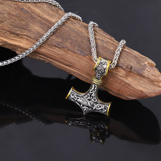 Men's Nordic Viking Rune Hammer Norwegian Style Necklaces