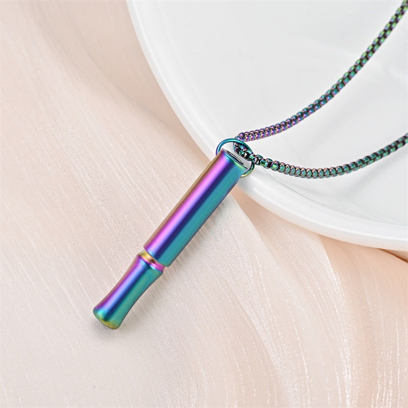 Unique Meditation Breath Whistle Decompression Ornament Pendants