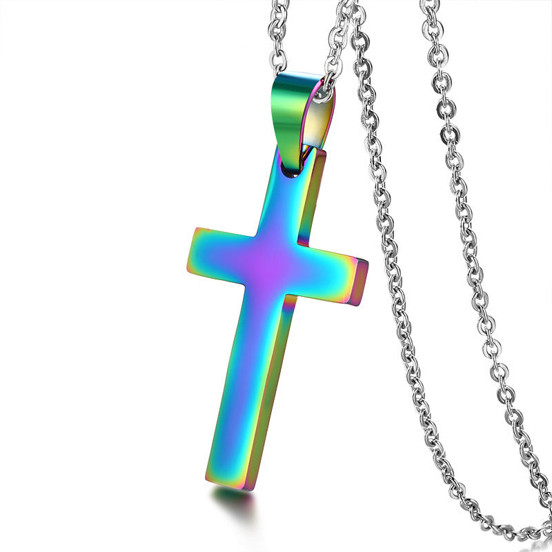 Men's Stainless Steel Cross Jewelry Ornament Accessories Pendants