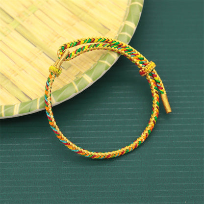 Festival Colorful Rope Scale String Spool Bracelets