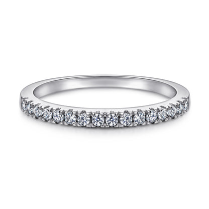 Inlaid Zircon Gang Drill Lettering Index Rings