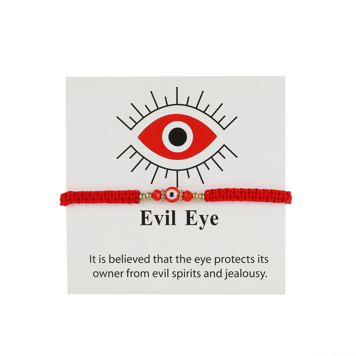 Devil's Eye Hand-woven Card Lucky Red Bracelets