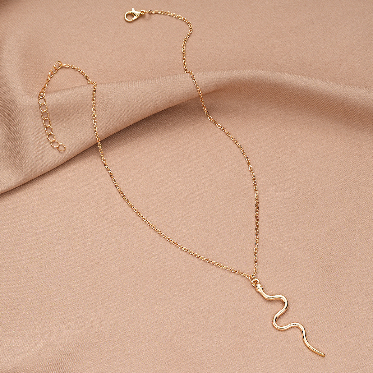 Fashion Elegance Simplicity Rose Gold Snake Necklaces