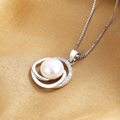 Women's Flower Pearl Natural Freshwater Fashion Rotating Pendants