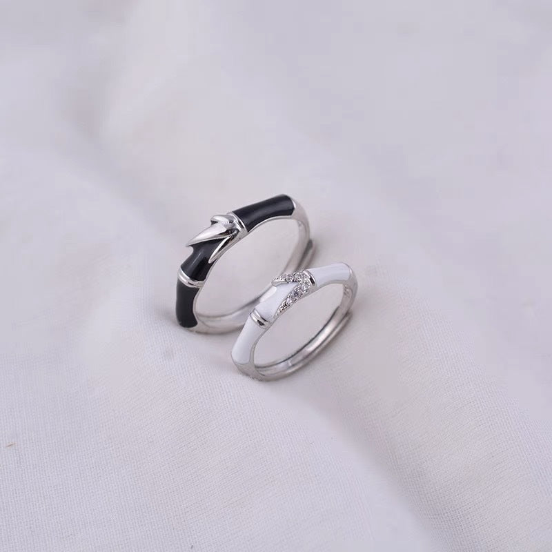 Women's & Men's Bamboo Couple Trend Creative Fashion Epoxy Rings