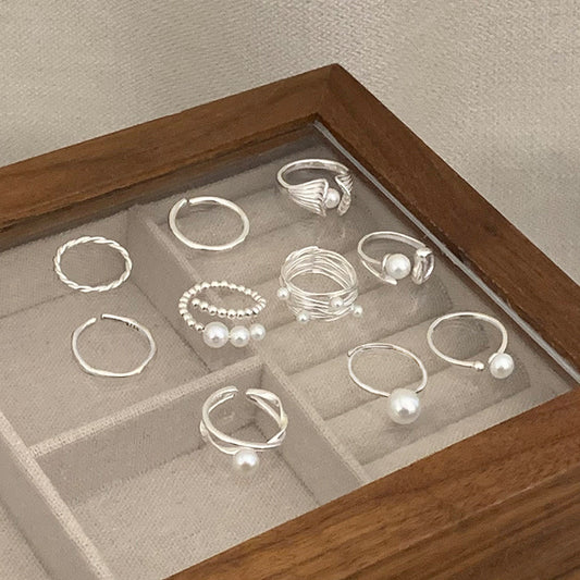 Pearl Female Exquisite Elegant Gentle Stylish Rings