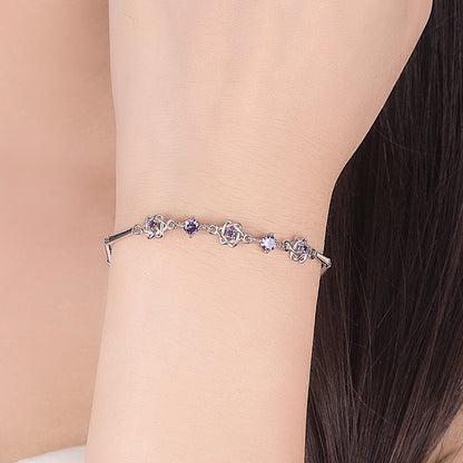 Fashion Six-pointed Star Sier National Version Bracelets