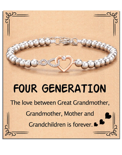 For Ladies Steel Ball Infinite Love Bracelets