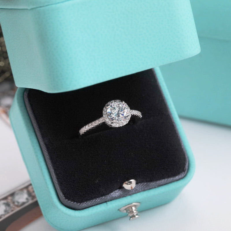 Women's Diamond Simple Graceful Zircon With Proposal Rings