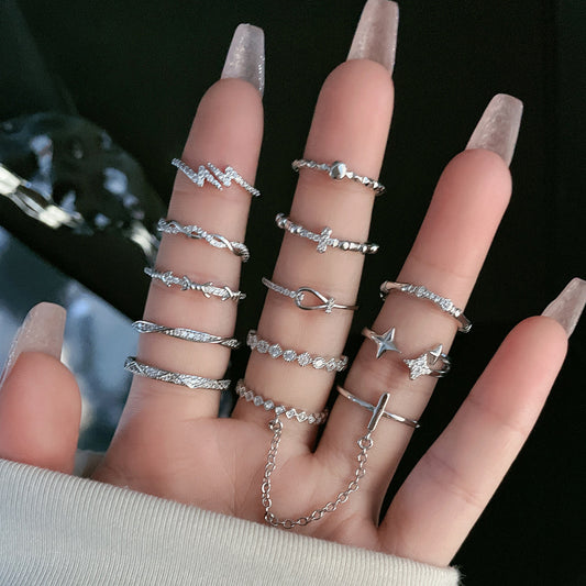 Women's Open For Personalized Cold Style High-grade Light Luxury Index Rings