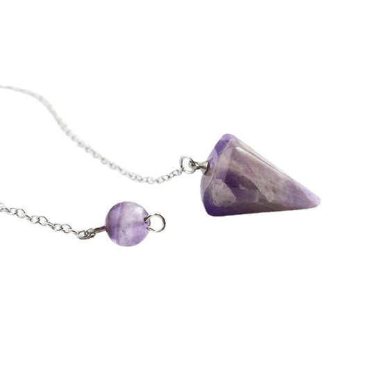 Spirit Pendulum Natural Crystal Stone Hexagonal Pendants