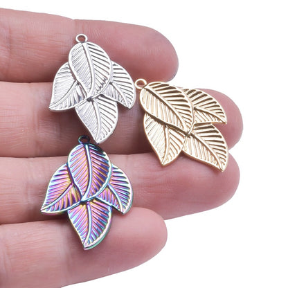 Steel Leaves Ornaments Accessories Light Luxury Necklaces