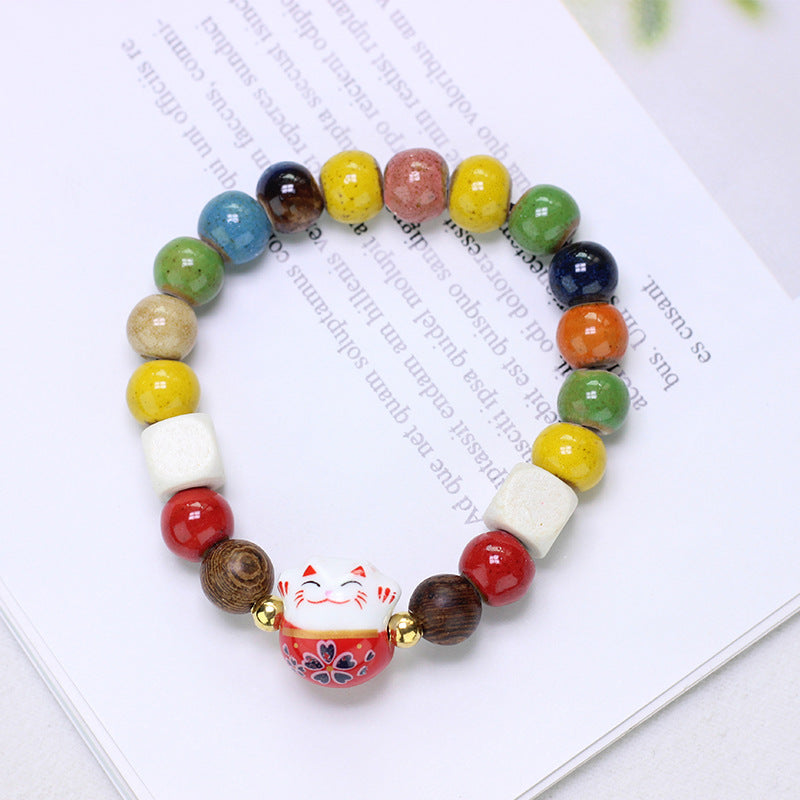 Ornament Ceramic Chinese Beaded Female Niche Bracelets