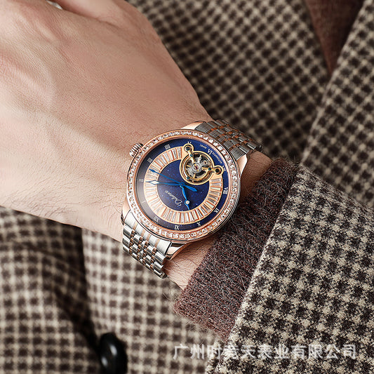 Men's Swan Automatic Flywheel Watch Waterproof Luminous Mechanical Watches