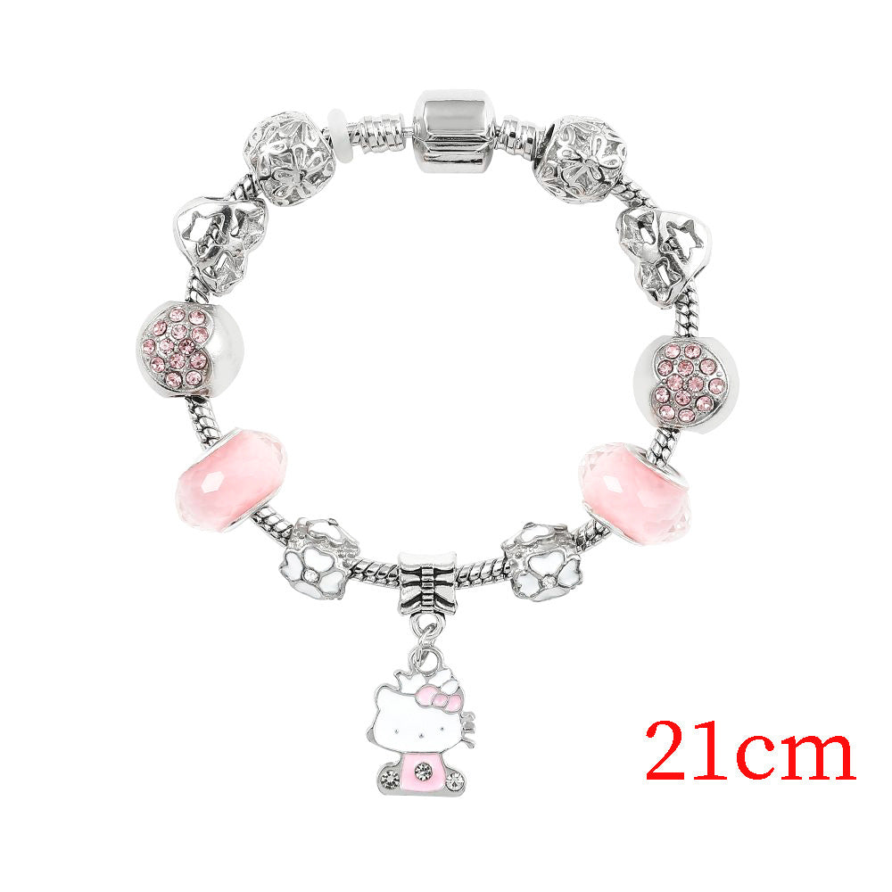 Anime Hello Kitty Clow Beaded Ornament Bracelets