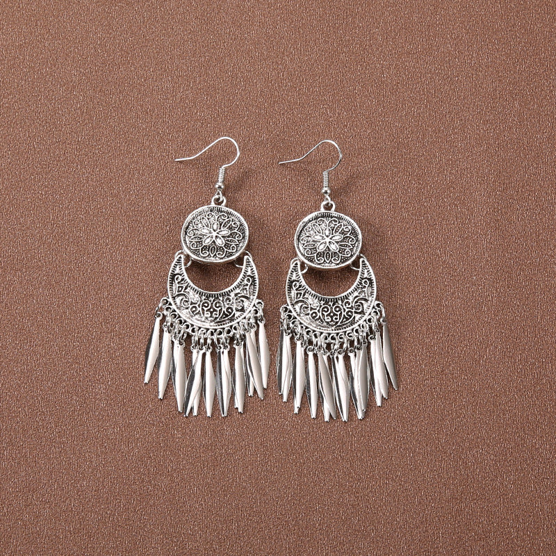 Style Female Temperament Bohemian Vacation Tassel Earrings