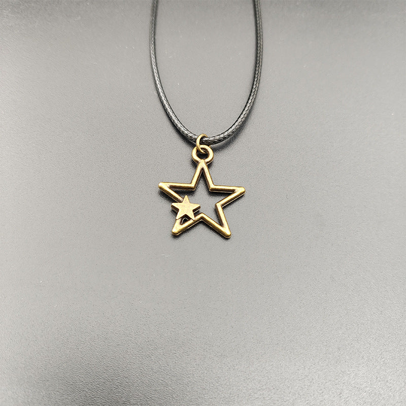 Retro Five-pointed Star Ornament Personality Fashion Necklaces