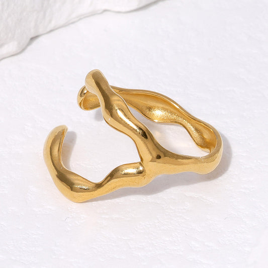 Women's Stainless Steel Personality Style Niche Open Rings