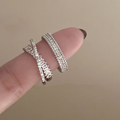 Cross Zircon Light Luxury Minority Design Rings