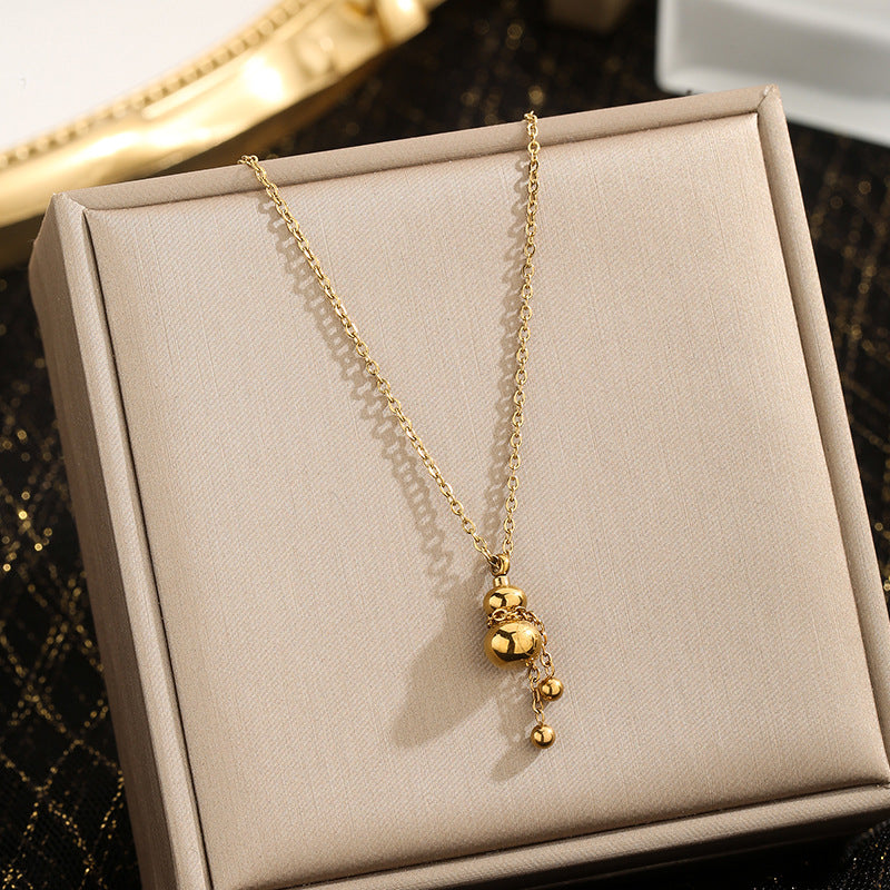 Women's Simple Temperamental Personalized Gourd Lengthened Light Luxury Necklaces