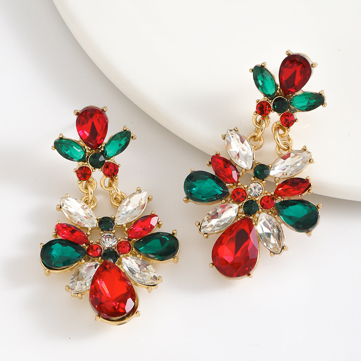 Colorful Christmas Simple Fashionable Elegant Handmade Earrings