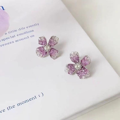 Affordable Luxury Fashion High-grade Small Fresh Flower Earrings