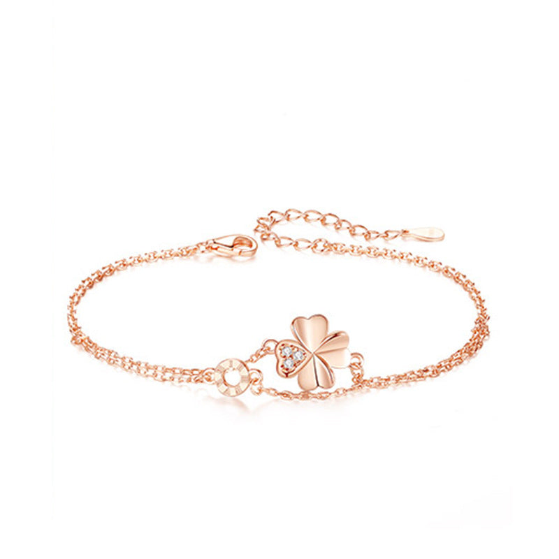 Sier Female Rose Color Gold Simple Bracelets