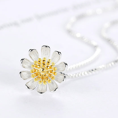 Women's Flower Core Little Daisy Korean Style Fresh Sunflower Pendants