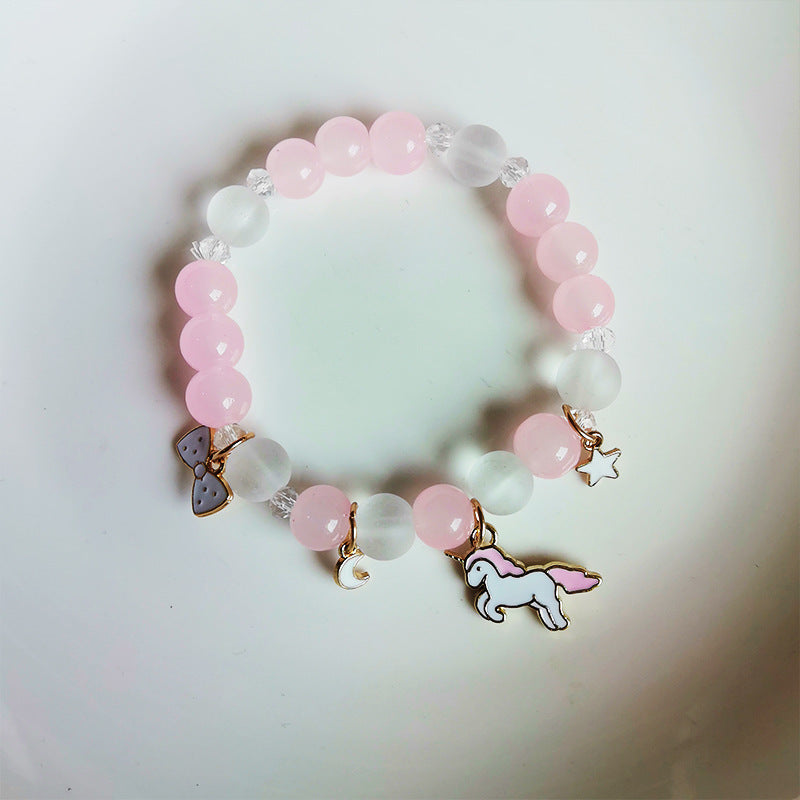 Children's Cartoon Beaded Cute Sweet Princess Style Bracelets